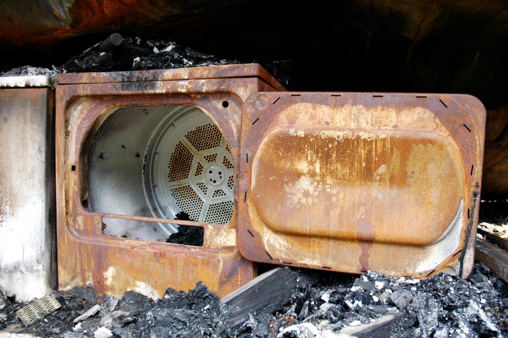 Burned dryer